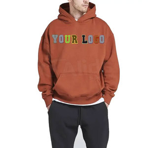 เสื้อมีฮู้ดผ้ากำมะหยี่ปักโลโก้ได้ตามต้องการผ้าฝ้ายออร์แกนิก100% สำหรับฤดูหนาว - Product Image 3