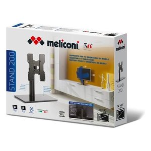 Soporte de TV para Piso Meliconi 480808 Negro, VESA 200 x 200, Capacidad 20 kg, para Pantallas de 100-200 cm y Separadores de Ambientes - Product Image 5