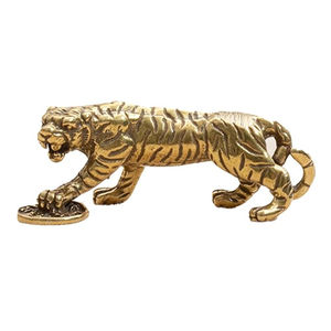 Elegant Tiger Statue Metal Sculpture for Home Decor and Office Handmade Wedding Ornament Low Price Walking Tiger Design - Product Image 1
