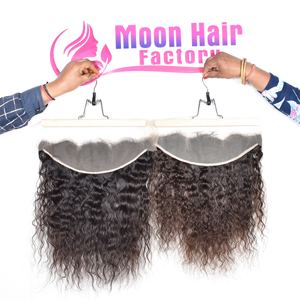 Tissage de cheveux humains indiens de très haute qualité, doux, frontal, bouclé, doux, soyeux, collés, non traités, disponibles à un prix abordable - Product Image 6