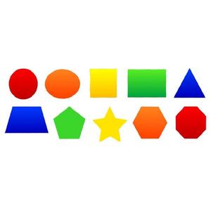 Juego de formas geométricas para decoración del hogar, set de varias formas geométricas en diferentes colores disponibles en madera o plástico - Product Image 4