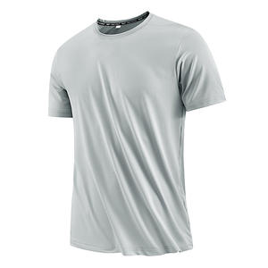 Custom Design <b>Men's</b> Sportswear Quick Dry Gym Running T-<b>Shirt</b> Breathable Micro Mesh Short-Sleeve <b>Collarless</b> - Product Image 4