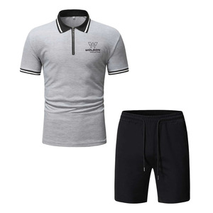 ชุดกีฬาสำหรับผู้ชายกางเกงขาสั้นและเสื้อเชิ้ตมีโลโก้สำหรับทุกเพศดีไซน์ล่าสุด - Product Image 1