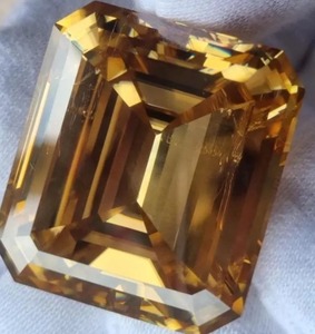 เพชรโมอิส112ไลท์ตัดสีเหลืองมรกตขนาดใหญ่สวยงามปรับแต่งได้ - Product Image 2