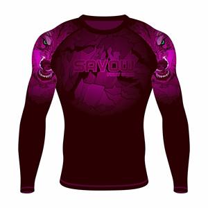 Custom Men <b>Rash</b> <b>Guard</b> MMA <b>BJJ</b> Compression Shirt UV Protection Surf Top Quick Dry Training Wear OEM Wholesale Factory Supplier - Product Image 3