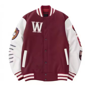 Veste universitaire d'hiver pour homme en coton 100% de haute qualité avec logo personnalisé, col montant, fermeture à boutons en corne, services OEM - Product Image 5