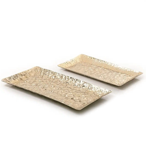 จานอาหารสำหรับร้านอาหารห้องครัวงานแต่งงานถาดเสิร์ฟอาหารสแตนเลสสตีลหรูหราทันสมัยปลอดภัยเป็นมิตรกับสิ่งแวดล้อม - Product Image 2