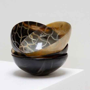 Cuenco de Cuerno de Búfalo Disponible en Artesanías de Cuerno Indio, Cuenco Decorativo de Cuerno para el Hogar y Decoración - Product Image 5