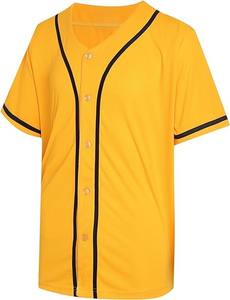 Maillot de baseball personnalisé à boutons complets, motif imprimé, chemise de sport respirante, uniforme d'équipe pour l'entraînement en extérieur - Product Image 3