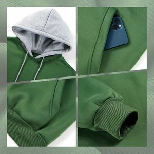 Sudaderas con capucha de algodón de peso pesado de alta calidad para hombre, sudaderas con capucha de gran tamaño con cordón, sudaderas con logotipo de marca personalizada 2025 - Product Image 5