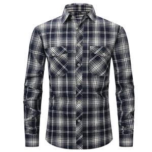 Camisa de moto Camisa de manga larga de franela suave para montar en motocicleta blindada para hombre - Product Image 5