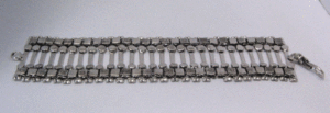 Brazalete de Metal con Forma de Número Geométrico y Perla de Diamante, Pulseras Religiosas Modernas para Regalo de Boda, Aniversario o Fiesta - Product Image 1