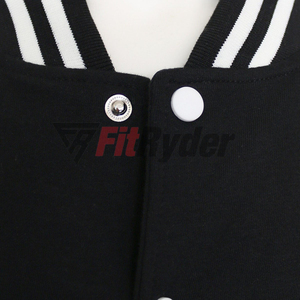 <b>Men's</b> Wool Satin <b>Bomber</b> <b>Jacket</b> Quick Dry Slim Fit <b>Varsity</b> Style with Stand Collar Customizable OEM Winter High Street Design - Product Image 6