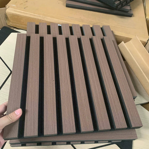 Eco-friendly Custom Rubber Acoustic Wood Panels Multifunctional Home Office Furniture Wall Panels for Living Room Bedroom