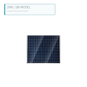 Panel Solar Enmarcado de 20W 18V para Carga de Baterías en Exteriores - Product Image 2
