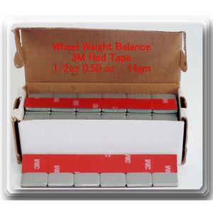 180 pièces de poids de roue autocollants adhésifs 1/2 0,50 OZ TOTAL 90 OZ RED TAPE - Product Image 2
