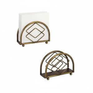 Vintage Tableware <b>Napkin</b> Holder Metal <b>Napkin</b> Stand <b>Silver</b> Color Tissue Stand for Home & Office Desktop Organizer - Product Image 5