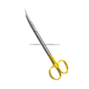 Tijeras Quirúrgicas Manuales Kelly Scissors TC Curvas y Rectas con Mango Dorado, Clase II, OEM y Marca Privada Disponibles, Certificación CE e ISO - Product Image 5