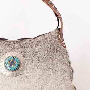 Mini bolso bohemio de lujo, cuero de vaca genuino de alta calidad, diseño Floral occidental, monedero de herramientas manuales para personalizar - Product Image 4