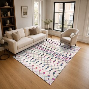 Alfombra de Chenilla Lavable a Máquina con Estampado Digital Tradicional Anatolia en Gris Plateado, Antideslizante, Modelo LXDP-0111 de RUGS DEPOT, Venta al Por Mayor - Product Image 2