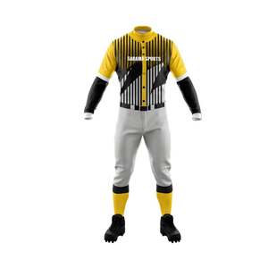 Precio al por mayor Camisetas de béisbol Pantalones Ropa de béisbol Fabricante Personalizado Nuevo diseño Transpirable Uniforme de béisbol - Product Image 2