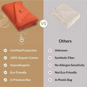 ผ้าห่มเด็ก Alina-80x100ซม. (100% ผ้าฝ้ายอินทรีย์-380gr) ฟักทองเก็บเกี่ยว - Product Image 4