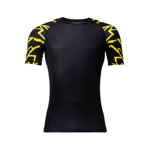 T-shirts Rash Guard pour hommes à manches courtes, conception OEM personnalisée, séchage rapide, respirant, couche de base, hauts Rash Guard - Product Image 5