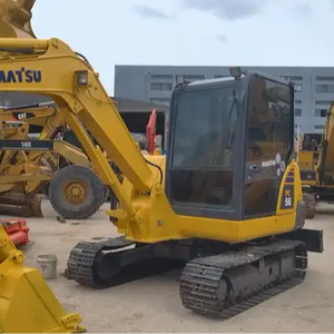 Pequeñas excavadoras de orugas usadas PC56 PC55 PC78 PC60 maquinaria de construcción con PLC 3mÂ ³ capacidad de cubo componentes de núcleo para la venta - Product Image 1