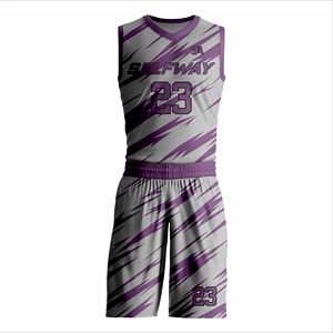 Vêtements de football pour hommes, séchage rapide, ensemble d'uniformes de basket-ball conçus par OEM, nouveau style d'uniformes sublimés, vente en gros et à chaud - Product Image 4