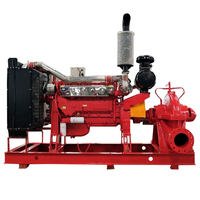 Pompa Kebakaran Tekanan Tinggi Horizontal Satu Tahap Sentrifugal Hisap Ujung Vertikal 20hp 4-inci 120m3/jam Efisiensi Tinggi yang Dikustomisasi
