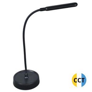 Lámpara de escritorio LED negra recargable CCT 500Lm 5W (Electro DH 60.437) - Product Image 1