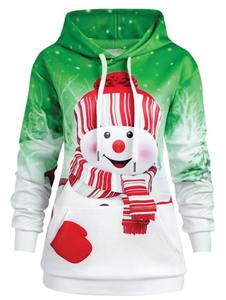 Pulls à capuche de Noël 2025, logo personnalisé, impression numérique, usine OEM, vêtements d'hiver en polaire unisexe - Product Image 6