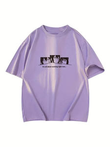 T-shirt à manches courtes col rond 100% coton pour homme haute qualité grande taille 260 grammes poids du tissu disponible en différentes couleurs - Product Image 6