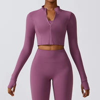 Vêtements de sport réversibles pour femmes, costume de yoga, ensembles d'entraînement à motif solide, grande taille pour femmes, vente en gros