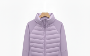 Chaqueta Acolchada para Mujer, Abrigo de Invierno Cálido con Forro Polar, Cortavientos, Manga Larga, Estilo Ecuestre, Alta Calidad, Diseño de Lunares Lavanda - Product Image 3