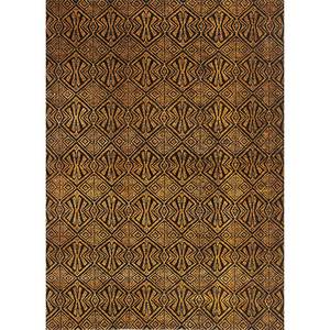 Alfombra de Lana y Seda de Bambú Tejida a Mano con Patrón Geométrico Azalea para Sala de Estar o Pasillo, Modelo Rectangular LRB-1695 - Product Image 1