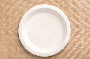 2025 Inde fabricant jetable robuste blanc plaque Bagasse matériel vaisselle fournitures pour mariages fêtes d'anniversaire - Product Image 4