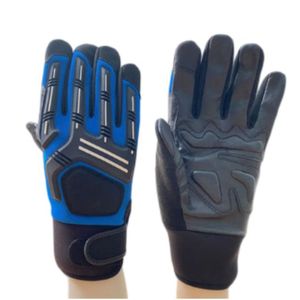 Gants en cuir réglables avec fonctions antidérapantes ignifuges anti-coupure anti-impact pour les environnements de travail protecteurs - Product Image 1