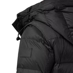 Custom Made High Quality Mens Winter Puffer Jacket <b>Detachable</b> Hooded <b>Sleeve</b> Front Logo Waterproof Windproof Breathable Thick - Product Image 2