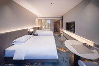 Solutions complètes : Cadre de lit King Size de luxe moderne pour mobilier de chambre d'hôtel et projets de villas – Fabricant sur mesure