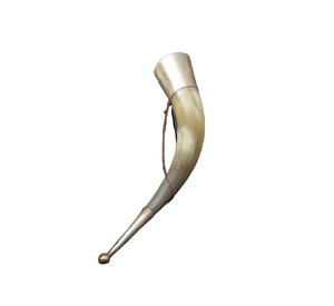 Pièce d'art authentique en corne de buffle sur support, accent décoratif pour le salon ou l'exposition de mariage - Product Image 2