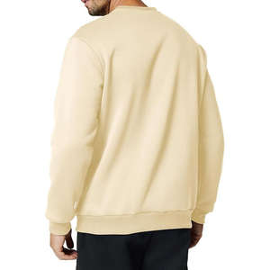 Sweat-shirt d'hiver à col rond pour hommes en coton brossé intérieur épais polaire doux pull à manches longues pour une utilisation par temps froid - Product Image 1