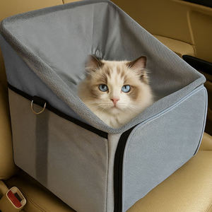 <b>Pet</b> Bike Basket Carrier Foldable Removable <b>Pet</b> Bicycle Front Carrier Backpack Cat Carrier <b>Bags</b> for Cat Dog Bike Riding Travel - Product Image 5