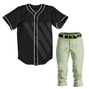 Maillots d'uniforme de baseball et de softball haute Performance et ensembles de pantalons de longueur de mollet uniformes de baseball en polyester à séchage rapide - Product Image 1