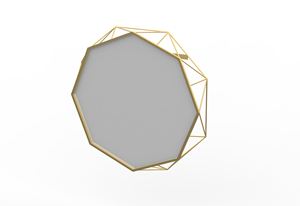 Vintage Intricate Aluminum Frame Wall <b>Mirror</b> Handcrafted with Detailed Patterns Skilled Craftsmanship for Decorative Usage - Product Image 2