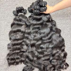 Lujo 100% Raw vietnamita camboyano Natural ondulado doble dibujado vendedores de cabello humano paquetes de cabello humano extensiones de cabello mejor precio - Product Image 5