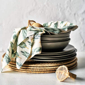 Anneaux de serviette en bambou naturel écologiques, porte-serviettes en forme de feuille, style bohème, Noël, mariages, restaurants, hôtels - Product Image 2