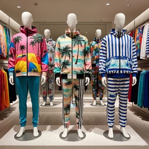 Vêtements d'entraînement de sport personnalisés, jogging, pantalon de survêtement et sweat à capuche, ensemble de jogging, survêtement coupe-vent tissé pour la course à pied, hommes - Product Image 1