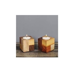 NOUVEAU PORTE-BOUGIES EN BOIS ACACIA CLASSIQUE pour DÉCOR DE NOËL À LA MAISON et UTILISATION RELIGIEUSE BOUGIE EN BOIS NATUREL DE MEILLEURE QUALITÉ - Product Image 6