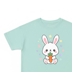 Camiseta Informal de Punto con Cuello Redondo para Niños, Ligera, para Verano, para la Escuela y el Juego, Duradera, 100% Algodón - Product Image 5